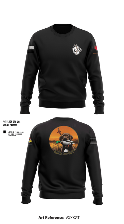 Bird dawgs Crew Neck Sweatshirt - 256