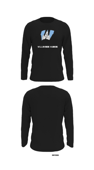 Long Sleeve Performance Shirt, Willowbrook Warriors, Men's Soccer, Teamtime, Team time, sublimation, custom sports apparel, team uniforms, spirit wear, spiritwear, sports uniforms, custom shirts, team store, custom team store, fundraiser sports, apparel fundraiser