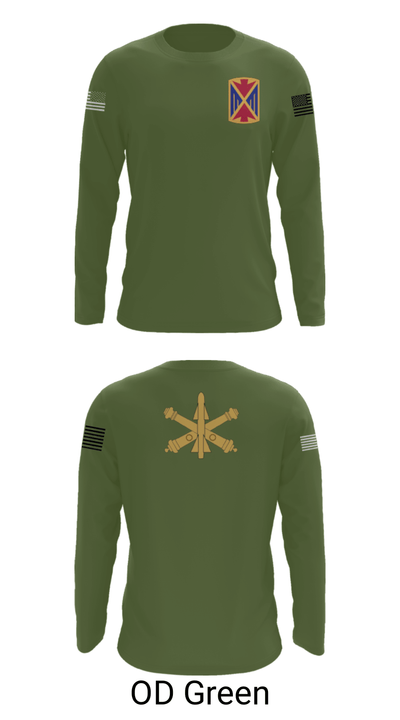 10th Army Air and Missile Command 85697191 Long Sleeve Performance Shirt - 46