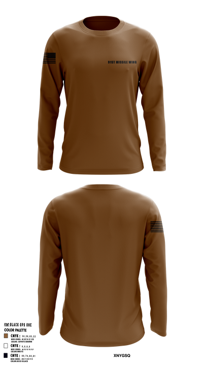 91st missile wing 66041699 Long Sleeve Performance Shirt 103