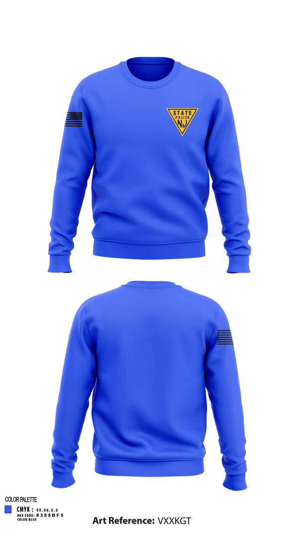 Crew Neck Sweatshirt, New Jersey state police, , Teamtime, Team time, sublimation, custom sports apparel, team uniforms, spirit wear, spiritwear, sports uniforms, custom shirts, team store, custom team store, fundraiser sports, apparel fundraiser