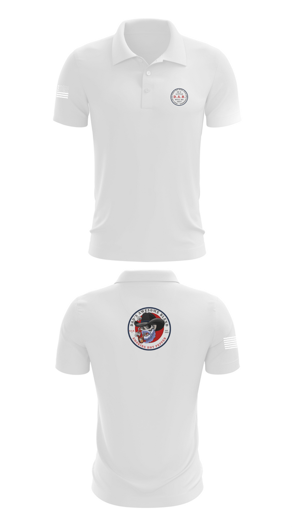 Short Sleeve Performance Polo, Dad’s Awesome Blend, , Teamtime, Team time, sublimation, custom sports apparel, team uniforms, spirit wear, spiritwear, sports uniforms, custom shirts, team store, custom team store, fundraiser sports, apparel fundraiser