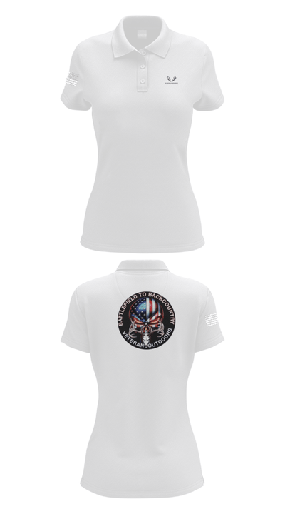 BATTLEFIELD TO BACKCOUNTRY 70891922 Women's Short Sleeve Performance Polo  - 17
