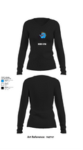 Robs Gym 78246830 Women's Long Sleeve V-neck Shirt - 34