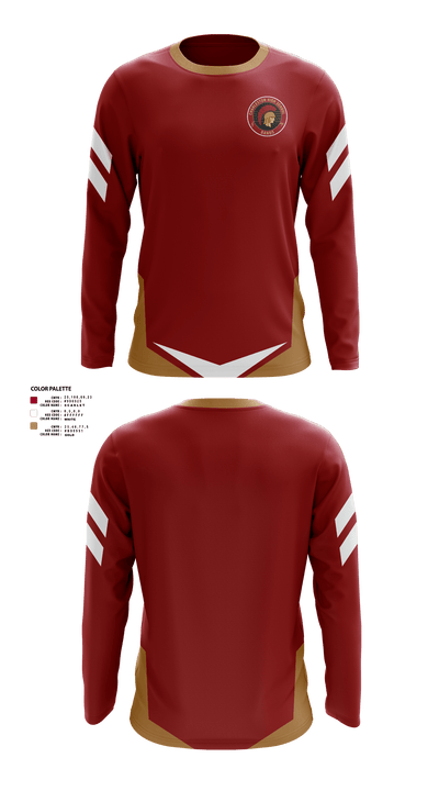 Charleston High School Band 49030525 Long Sleeve Performance Shirt - 40