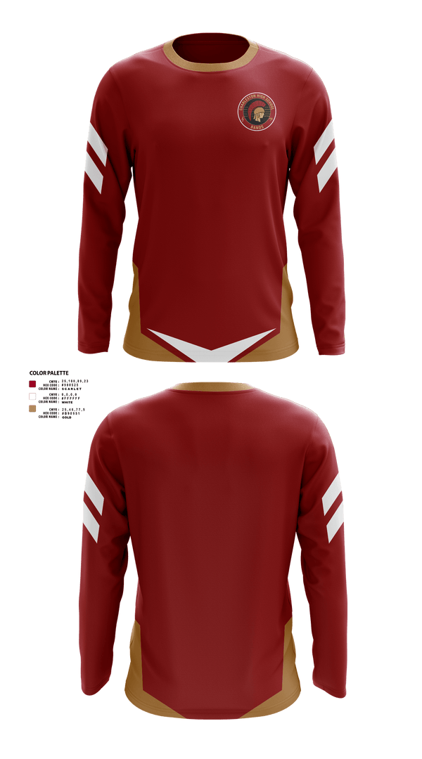 Long Sleeve Performance Shirt, Charleston High School Band, Spirit Store, Teamtime, Team time, sublimation, custom sports apparel, team uniforms, spirit wear, spiritwear, sports uniforms, custom shirts, team store, custom team store, fundraiser sports, apparel fundraiser