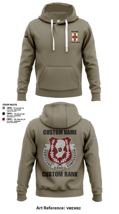 1st Medical Brigade 47127889 Hoodie - 1