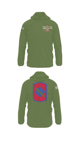 Windbreaker, Fox Company 39th BSB (FA FSC), National Guard, Teamtime, Team time, sublimation, custom sports apparel, team uniforms, spirit wear, spiritwear, sports uniforms, custom shirts, team store, custom team store, fundraiser sports, apparel fundraiser