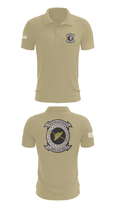 VMFA-332 The Moonlighters 29098342 Short Sleeve Performance Polo - 87