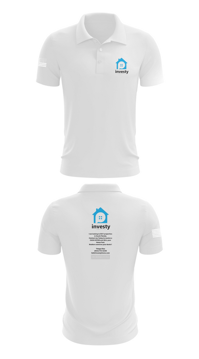 Investy 11461378 Short Sleeve Performance Polo - 9