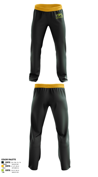 St. Mark Lutheran Cougars 96691174 Sweatpants - 1