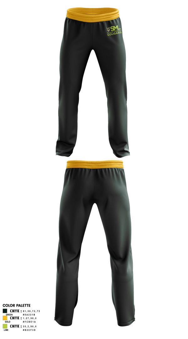 Sweatpants, St. Mark Lutheran Cougars, Swimming, Teamtime, Team time, sublimation, custom sports apparel, team uniforms, spirit wear, spiritwear, sports uniforms, custom shirts, team store, custom team store, fundraiser sports, apparel fundraiser