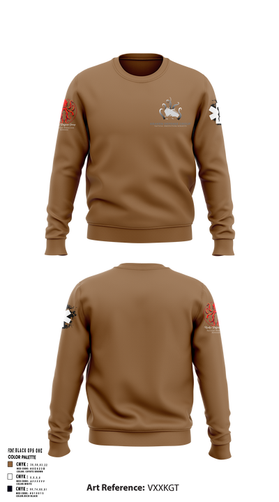 Kraken Defense Group 92519053 Crew Neck Sweatshirt - 114