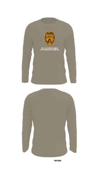 Long Sleeve Performance Shirt, 4th Law Enforcement Battalion Bravo Company, Marines, Teamtime, Team time, sublimation, custom sports apparel, team uniforms, spirit wear, spiritwear, sports uniforms, custom shirts, team store, custom team store, fundraiser sports, apparel fundraiser