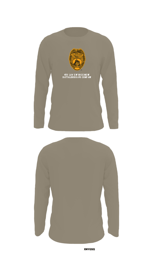 Long Sleeve Performance Shirt, 4th Law Enforcement Battalion Bravo Company, Marines, Teamtime, Team time, sublimation, custom sports apparel, team uniforms, spirit wear, spiritwear, sports uniforms, custom shirts, team store, custom team store, fundraiser sports, apparel fundraiser