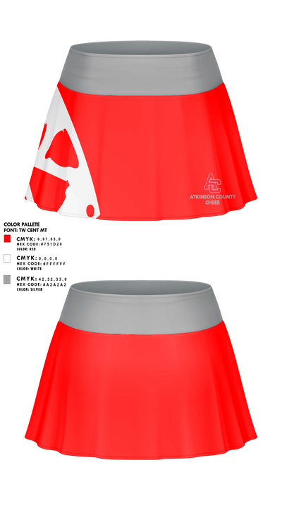 Atkinson County High School Cheer 54161209 Skort - 1