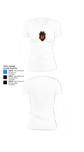 Bearded Bear Cigars 58780809 Women's Short Sleeve V-neck Shirt - 18