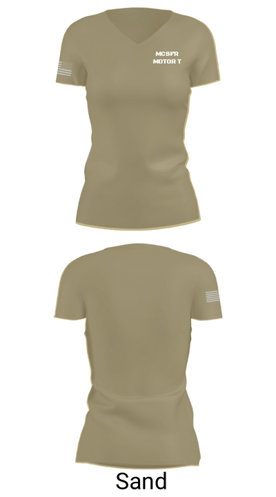 MCSFR MOTOR T 49522380 Women's Short Sleeve V-neck Shirt - 88