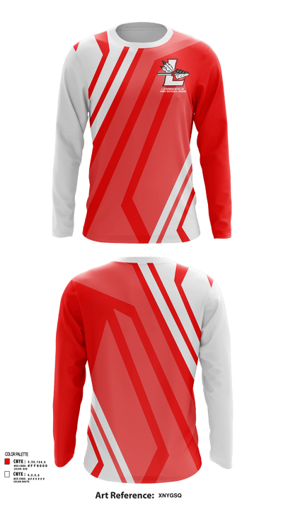 Lawrenceville High School Band 76956972 Long Sleeve Performance Shirt - 124