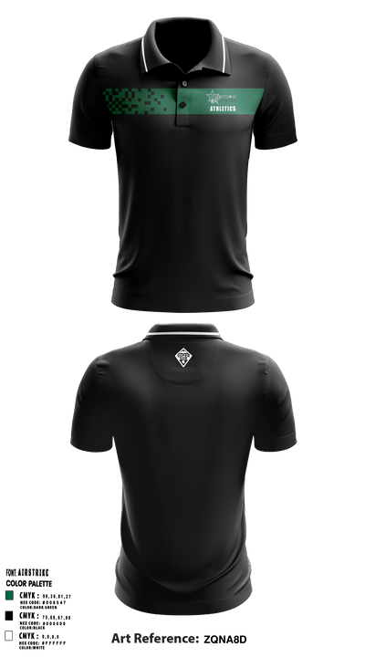 Hulstrom Middle School 76593235 Short Sleeve Performance Polo - 2