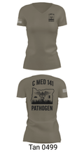 C MED 141 64606356 Women's Short Sleeve V-neck Shirt - 65