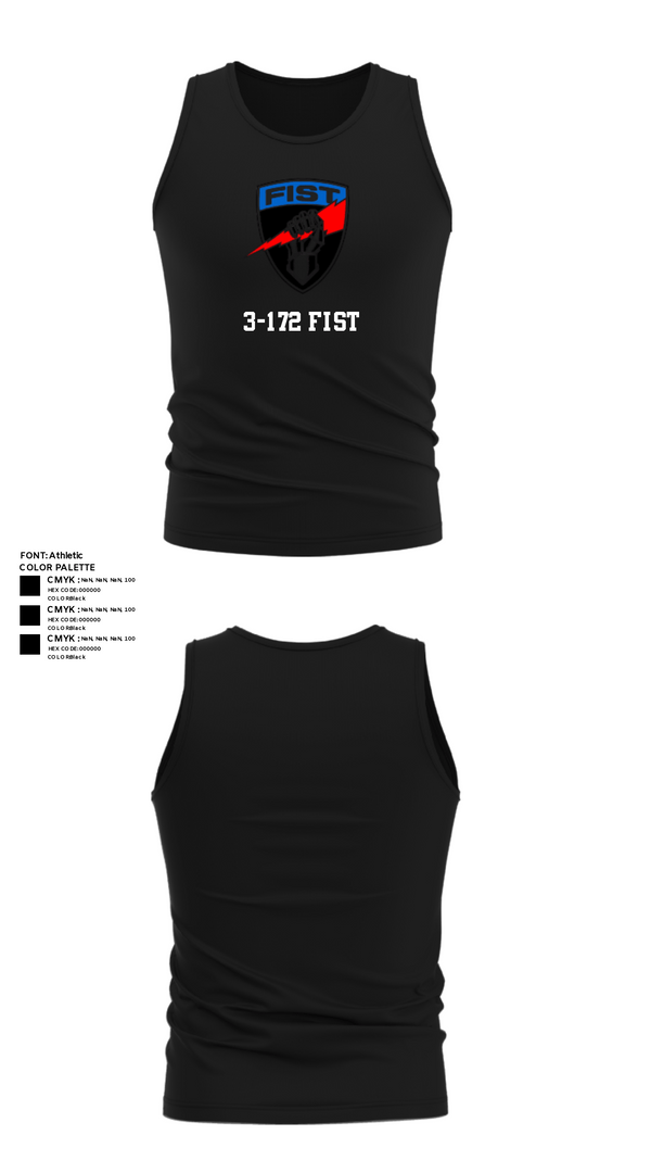 Tank Top, 3-172 FiST, Army, Teamtime, Team time, sublimation, custom sports apparel, team uniforms, spirit wear, spiritwear, sports uniforms, custom shirts, team store, custom team store, fundraiser sports, apparel fundraiser