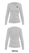 Pleasanton High School Golf 76209526 Women's Long Sleeve V-neck Shirt - 16