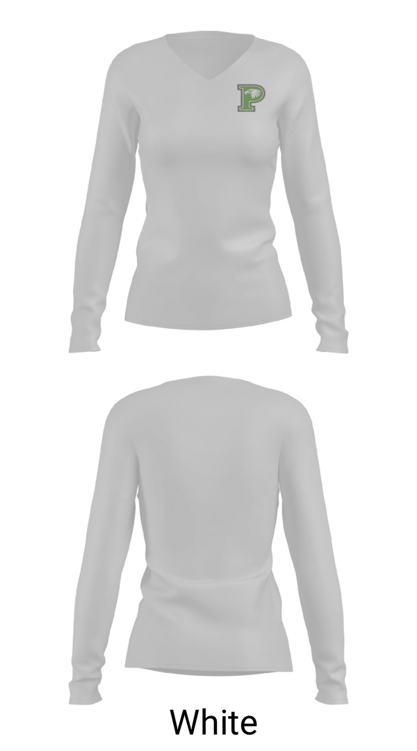 Womens Long Sleeve Vneck Shirt, Pleasanton High School Golf, Golf, Teamtime, Team time, sublimation, custom sports apparel, team uniforms, spirit wear, spiritwear, sports uniforms, custom shirts, team store, custom team store, fundraiser sports, apparel fundraiser