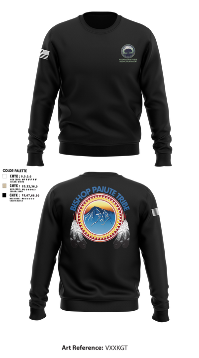 Bishop Paiute EMO/ Hazardous Fiels Reduction 49408789 Crew Neck Sweatshirt - 9