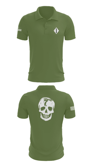 Short Sleeve Performance Polo, 3/7 Kilo 3rd, Marines, Teamtime, Team time, sublimation, custom sports apparel, team uniforms, spirit wear, spiritwear, sports uniforms, custom shirts, team store, custom team store, fundraiser sports, apparel fundraiser