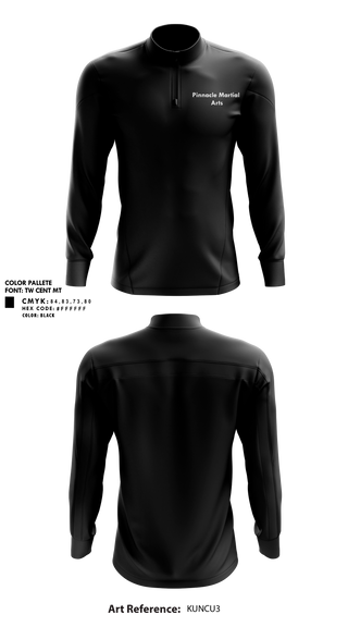 Quarter Zip Jacket, Pinnacle Martial Arts, , Teamtime, Team time, sublimation, custom sports apparel, team uniforms, spirit wear, spiritwear, sports uniforms, custom shirts, team store, custom team store, fundraiser sports, apparel fundraiser