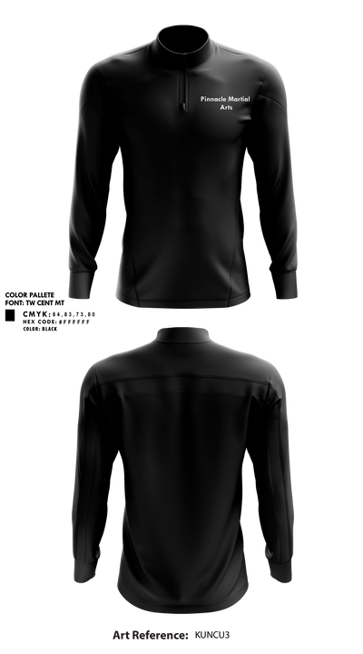 Pinnacle Martial Arts 28485454 Quarter Zip Jacket - 1