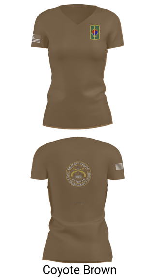 Women's Short Sleeve Vneck Shirt, 142ND MILITARY POLICE, Army, Teamtime, Team time, sublimation, custom sports apparel, team uniforms, spirit wear, spiritwear, sports uniforms, custom shirts, team store, custom team store, fundraiser sports, apparel fundraiser