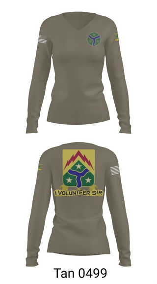 Womens Long Sleeve Vneck Shirt, 278th Armored Cavalry, Army, Teamtime, Team time, sublimation, custom sports apparel, team uniforms, spirit wear, spiritwear, sports uniforms, custom shirts, team store, custom team store, fundraiser sports, apparel fundraiser