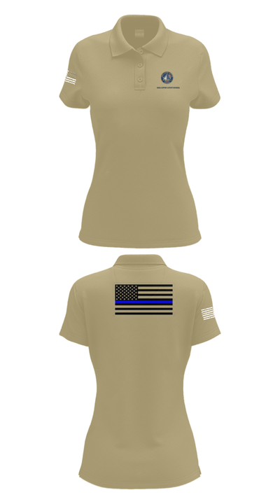 NAVAL SUPPORT ACTIVITY BETHESDA SECURITY FORCES 28838405 Women's Short Sleeve Performance Polo  - 90