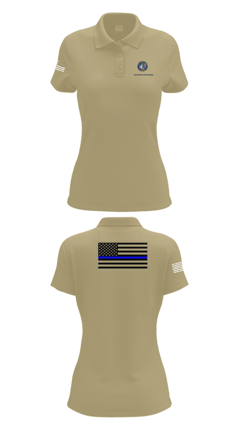 Womens Short Sleeve Performance Polo, NAVAL SUPPORT ACTIVITY BETHESDA SECURITY FORCES, Navy, Teamtime, Team time, sublimation, custom sports apparel, team uniforms, spirit wear, spiritwear, sports uniforms, custom shirts, team store, custom team store, fundraiser sports, apparel fundraiser