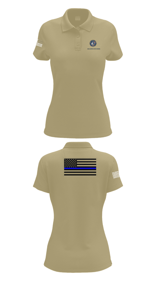 Womens Short Sleeve Performance Polo, NAVAL SUPPORT ACTIVITY BETHESDA SECURITY FORCES, Navy, Teamtime, Team time, sublimation, custom sports apparel, team uniforms, spirit wear, spiritwear, sports uniforms, custom shirts, team store, custom team store, fundraiser sports, apparel fundraiser