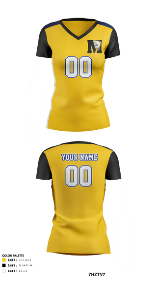 Womens Short Sleeve Vneck Shirt, McAlester Middle School Volleyball, Women's Volleyball, Teamtime, Team time, sublimation, custom sports apparel, team uniforms, spirit wear, spiritwear, sports uniforms, custom shirts, team store, custom team store, fundraiser sports, apparel fundraiser