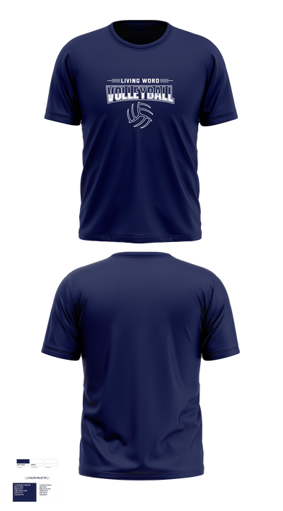 Living Word Academy Volleyball 38101646 Old School Cotton Feel Shirt - 1
