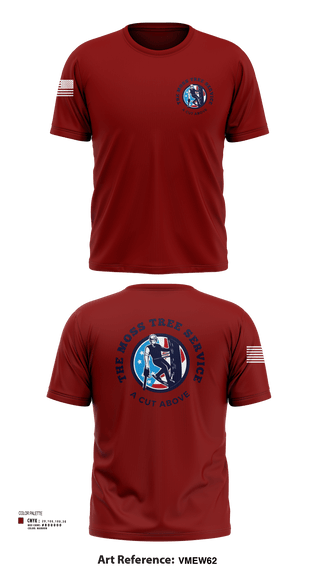 Short Sleeve Performance Shirt, The Moss Tree Service, , Teamtime, Team time, sublimation, custom sports apparel, team uniforms, spirit wear, spiritwear, sports uniforms, custom shirts, team store, custom team store, fundraiser sports, apparel fundraiser