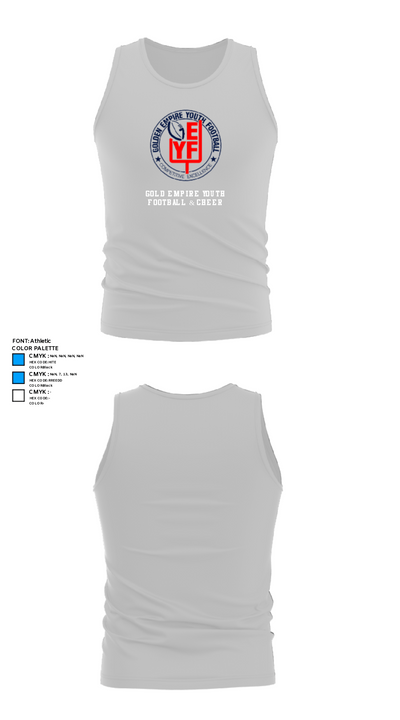 Gold Empire Youth Football & Cheer 61753626 Tank Top - 13