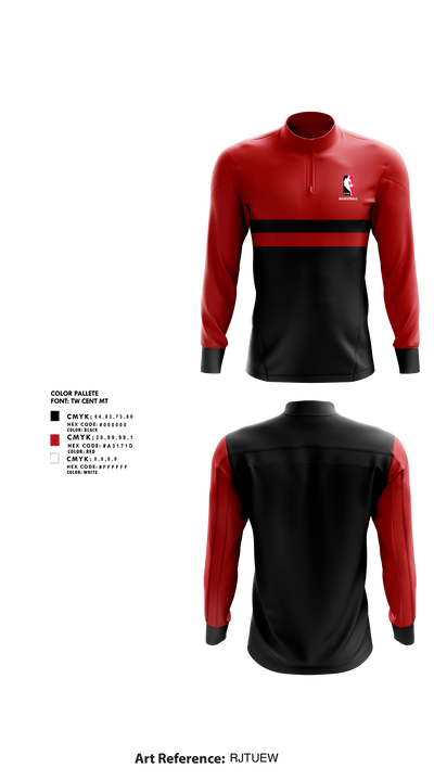 Next Level Pro Am Basketball Association 92958331 Quarter Zip Jacket - 1