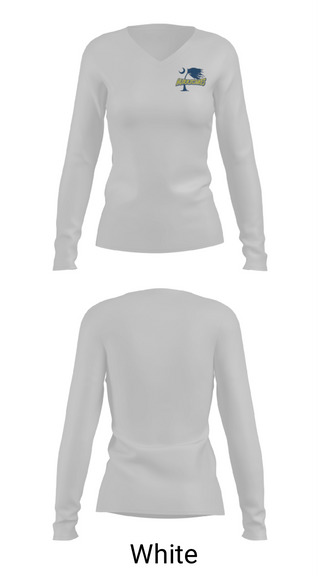 Women's Long Sleeve Vneck Shirt, Wren High School Softball, Softball, Teamtime, Team time, sublimation, custom sports apparel, team uniforms, spirit wear, spiritwear, sports uniforms, custom shirts, team store, custom team store, fundraiser sports, apparel fundraiser