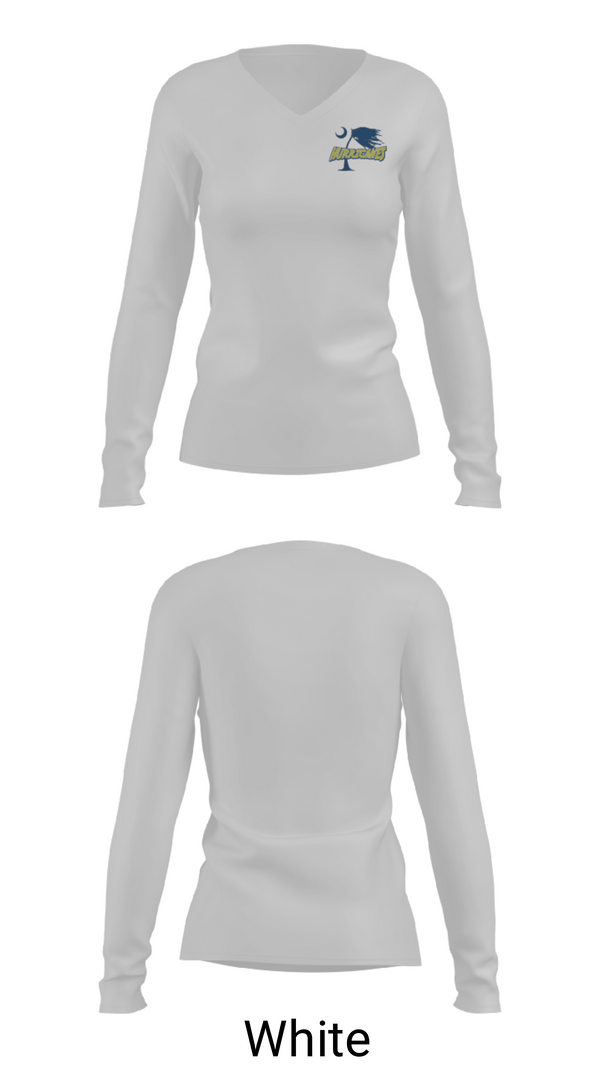 Women's Long Sleeve Vneck Shirt, Wren High School Softball, Softball, Teamtime, Team time, sublimation, custom sports apparel, team uniforms, spirit wear, spiritwear, sports uniforms, custom shirts, team store, custom team store, fundraiser sports, apparel fundraiser