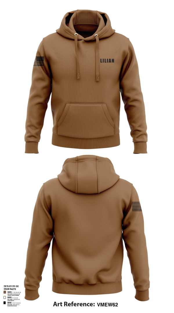 Hoodie, LILIAN, Army, Teamtime, Team time, sublimation, custom sports apparel, team uniforms, spirit wear, spiritwear, sports uniforms, custom shirts, team store, custom team store, fundraiser sports, apparel fundraiser