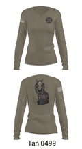 758th SMC 58080819 Women's Long Sleeve V-neck Shirt - 77