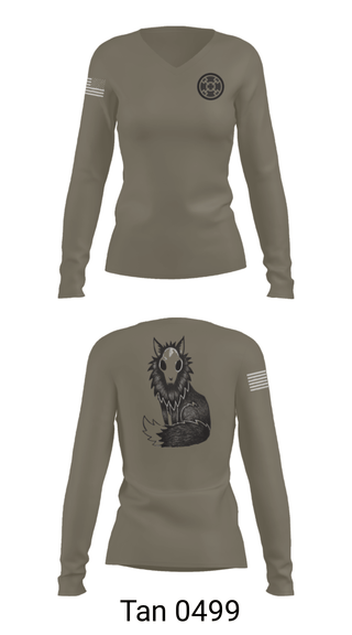 Women's Long Sleeve Vneck Shirt, 758th SMC, Army, Teamtime, Team time, sublimation, custom sports apparel, team uniforms, spirit wear, spiritwear, sports uniforms, custom shirts, team store, custom team store, fundraiser sports, apparel fundraiser