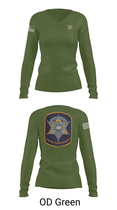 Criminal Investigation 3938601 Women's Long Sleeve V-neck Shirt - 54