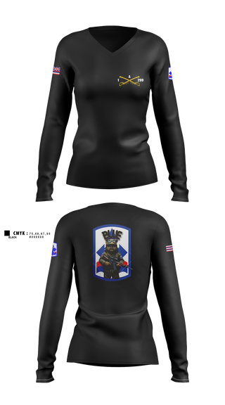 Womens Long Sleeve Vneck Shirt, EwoksBlue Ewok, Men's Basketball, Teamtime, Team time, sublimation, custom sports apparel, team uniforms, spirit wear, spiritwear, sports uniforms, custom shirts, team store, custom team store, fundraiser sports, apparel fundraiser