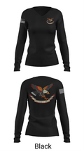 Military Talk by JC 56207098 Women's Long Sleeve V-neck Shirt - 37